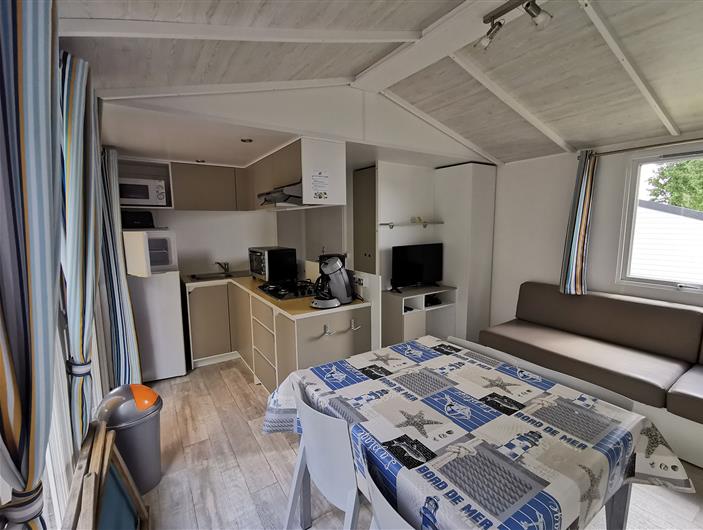 Mobilhome a louer pour 6 Pers - Mobil-home 3 chambres et 2 salles d'eau au camping les Goélands à Ambon dans le Morbihan